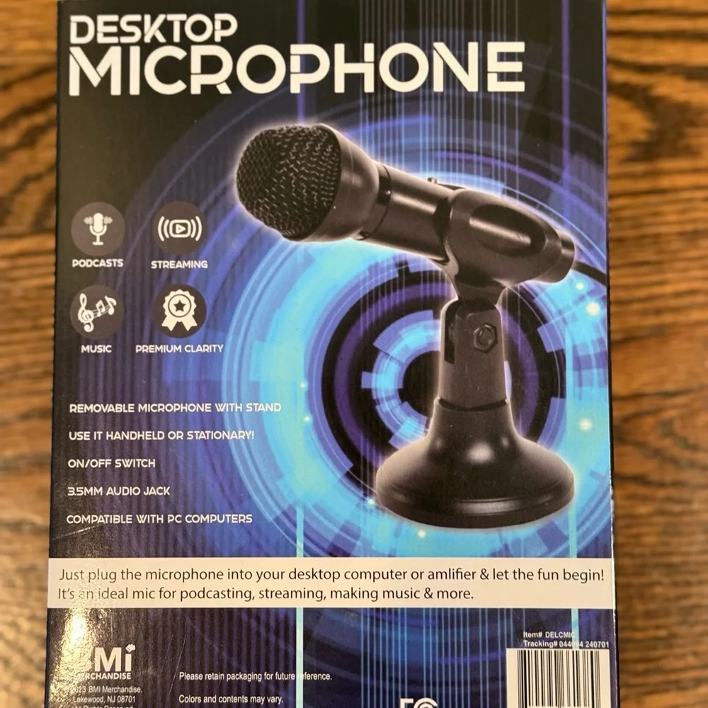 Mi Black Desktop Microphone with Stand